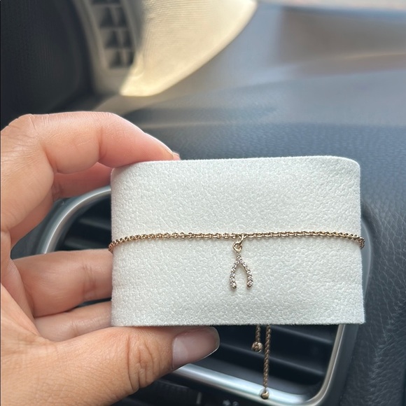 Banana Republic Gold Bracelet with Crystal Accents - Picture 1 of 5